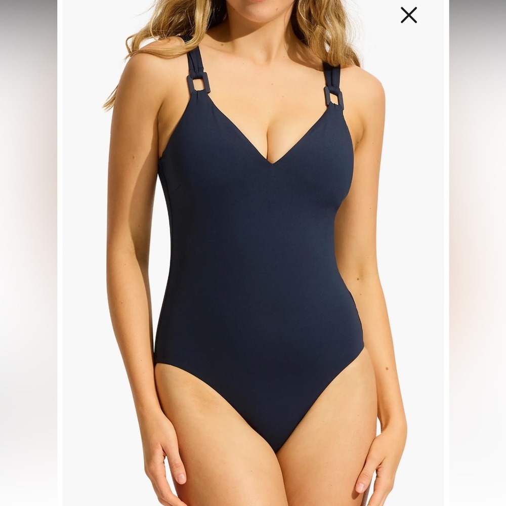 Seafolly One Piece Swimsuit Underwire Women’s One Piece Dd Nwt Size 6